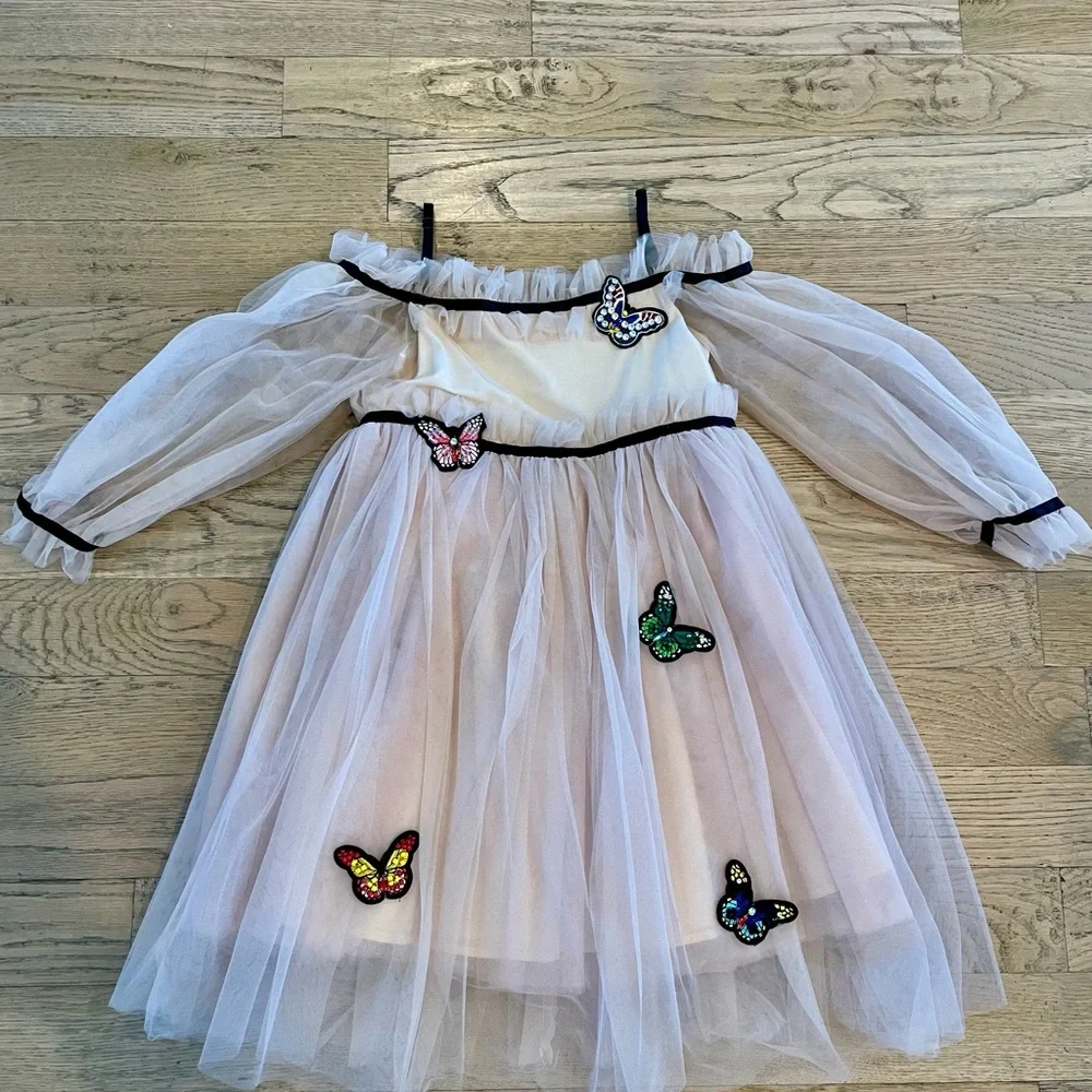 Lola + The Boys Pink Butterfly Dream Dress - Picture 1 of 3
